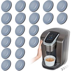 Appliance Sliders for Kitchen Appliances, 20 PCS Self-Adhesive Small Kitchen Appliance Slider for Coffee Maker, Air Fryer, Pressure Cooker, Combination Water Boilers & Warmers (22mm+25mm)