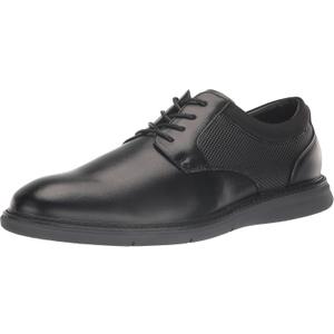 Nunn Bush Mens Chase Plain Toe Oxford Contemporary Lace Up (10.5, Black)