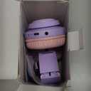 Riwbox WT-7S Kids Bluetooth Headphones Light Up, Foldable Stero Wireless Headset, with Microphone and Volume Control, Comfortable and Durable, for PC/ Tablet/ TV/ Travel(Purple)