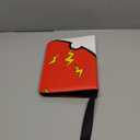 Collectible Trading Card Albums,4 Pocket Card Binder, 400 Double Sided Pocket PU Premium Zip Trading Collection Binderwith 50 Removable Sleeves, Card Folder forTCG, Sports Cards (Red & Yellow)