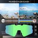 6 x KAPVOE Polarized Cycling Sunglasses UV400 Protection for Men Women, Sports Glasses for Youth Baseball Softball Goggles K100 (05)