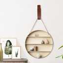 OCIOLI 2 Set Curtain Tiebacks & Holdbacks - Natural Wood Wall-Mounted U-Shaped Hooks with Stainless Steel Screws, Durable Curtain Tie Backs, Pull Backs for Drapery & Window Decor (Coffee, 2)
