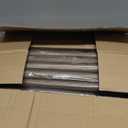 Wood Curtain Rods for Windows: 1 Inch Diameter Adjustable Heavy Duty Curtain Rod 32" to 240" with Imitation Wood Grain Leaf Pattern Finials