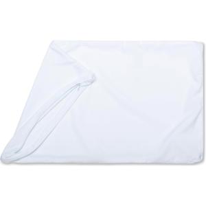 PILLOWY 12"x20" Throw Pillowcases (Cover Only) - 85/15 Nylon, Spandex - Luxurious, Silky, Stretchy & Soft - 1Pcs Solid Color - A Perfect Choice for Couch Chairs Sofa Bed Adult or Kids Bedroom, White