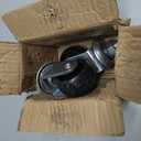 Floor Jack Casters for 4 Ton Floor Jack, Cast Iron Caster Wheels, Floor Jack Replacement Parts, Pack of 2 (16mm Stem)