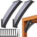 Heavy Duty 45 Degree Angle Support Bracket 4"4" (Actual: 3.2"3.2") Wood Beam Support Hardware Degree Post Bracket for Gazebos Pagola Porches 2Pcs