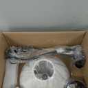 Globe Electric 67135 72" Torchiere Floor Lamp and Adjustable Reading Light, Matte Black, Frosted Shade, Dual Rotary Switch, 3-Step Dimming, Modern Lighting for Living Room or Office