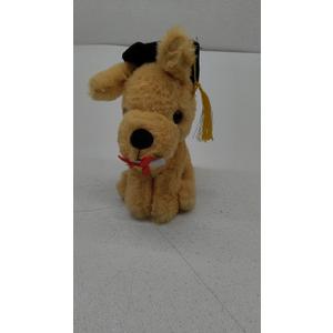 Graduation Dog Puppy with cap and certificate soft plush toy (2025)