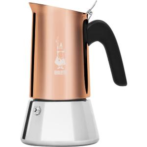 Bialetti - New Venus Induction, Stainless Steel Stovetop Espresso Coffee Maker, Suitable for all Types of Hobs, 6 Cups (7.9 Oz), Copper, Silver