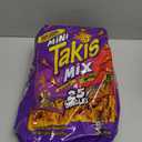 Takis Mini 25PK Bite Size Variety Pack, Assorted Flavored Mixed Rolled Tortilla Chips (15) Fuego Mini (10) Nitro Mini, Best By: 09/15/2025