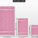 Utopia Towels 8 Piece Luxury Towel Set – Majestic Plush, Super Absorbent & Quicker-to-Dry, Thick 100% Ring Spun Cotton Towels for Bathroom, Spa & Hotel – 2 Bath, 2 Hand, 4 Washcloths, Pink