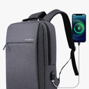 Victoriatourist Laptop Backpack 15.6 Inch, Business Slim Durable Travel Backpacks with USB Charging Port, College Computer Bag Gifts for Men and Women Fits Notebook (Grey)