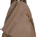 KL928 Canvas Vintage Backpack Large Casual Daypack Outdoor Travel Rucksack Hiking Backpacks for Men Women