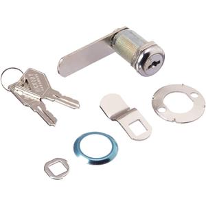 First Watch Security 1381-604 Drawer & Cabinet Lock Keyed Alike Cabinet & Drawer 1-1/8 inch Utility Cam Lock Finish, Chrome