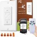 Ceiling Fan Remote Control Kit, Universal Ceiling Fan Remote Control Kit, Ceiling Fan Wall Switch UC9050T, Compatible with Hunter Hampton Bay