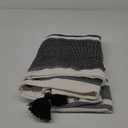 DII New Traditional, 2-Tone Chevron Stripe Throw, 50x60, Black