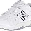 New Balance Women's 608 V5 Casual Comfort Cross Trainer, White/ Silver Mink/ Pigment, 11 Narrow