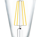 Sunco Edison Bulbs LED ST64, Clear Vintage Filament Waterproof Bulb, 800 LM, 8.5W (60W Equivalent), 3000K Warm White, E26 Medium Base, Decorative Dimmable UL 1 Pack