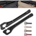 Car Seat Gap Filler Set of 2, Premium Interior Car Accessories, Multifunctional Car Storage Solution with Non-Slip Design, Fits Most Vehicles (Black)