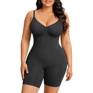FeelinGirl Shapewear Tummy Control Seamless Bodysuit Hip Enhancer Body Shaper for Women XS/S