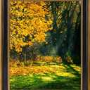 16x20 Picture Frame for 16 x 20 Poster/Photo/Print, Shatter-Resistant Real Glass Wall Display (Black and Ornate Gold Design, 1-Pack)
