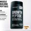 Jacked Factory Growth Peptides – Peptides for Muscle Growth with PeptiStrong®, Supports Muscle Protein Synthesis, Muscle Builder, Strength & Recovery, Peptide Muscle Building Supplement, 120 Capsules