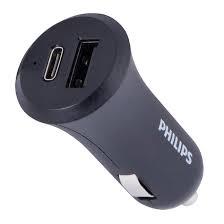 Philips Dual USB Car Charger With USB A And USB C