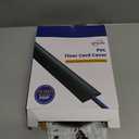 D-Line 6ft Floor Cord Cover, Cable Protector, Hide Extension Cords, Protect Cords, Prevent Cable Trips, Heavy Duty Cord Hider - Cable Cavity = 0.63" (W) x 0.31" (H) - Black