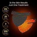 Avorla LED face Mask, Skin Light Therapy Mask, Infrared Light Treatment, Photon Mask, Portable Facial Skincare for Home and Travel