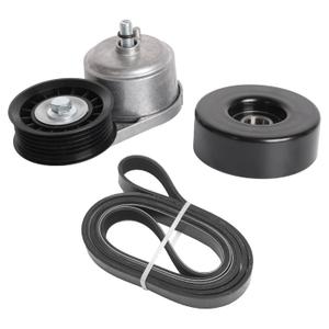 38103 Serpentine Belt Drive Component Kit, for Chevy C1500 C2500 C3500 K1500 K2500 K3500 1996-1999 (4.3L/5.0L/5.7L), Drive Belt Tensioner and Idler Pulley Serpentine Belt Kit #10239670 38001 6PK2440