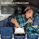 KingCamp Sleeping Bag for Adults, Cold Weather & Warm XL Big and Tall Flannel Sleeping Bags with Compression Sack Portable Waterproof Essentials Gear Accessories for Outdoor Camping, Left Zip