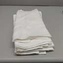 Off White Cafe Tier Curtains 36 Inch Length 2 Panels Semi Sheer Light Filtering Kitchen Window Curtain Over Sink Back Tab Rod Pocket Linen Textured Mini Curtains for Basement Laundry Room 30x36