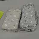 KeaBabies 2-Pack Organic Crib Sheets for Boys, Girls - 52x28 Fitted Crib Mattress Sheet Neutral, Breathable Jersey Cotton Cover for Baby Bed, Toddler Mattress, Soft & Cute Prints (Daisies)