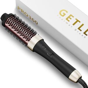 Ionic Thermal Brush Curling Iron Brush 1.5 Inch Heat Round Hair Curling Brush with Ceramic Tourmaline Hair Styler Dual Voltage Hot Brushes for Volume Hair Curler