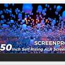 SCREENPRO 150 inch Tensioned Floor Rising Projector Screen, Motorized Pull Up ALR Projector Screen with Remote, 16:9 Electric Home Theater Screen for 4K Projector