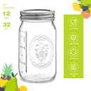 Esrentle 16 Pack 8 oz Mason Jars with Regular Airtight Lids - Glass Canning Jars 8 oz, Mini Mason Jars for Jam, Jelly, Honey, Overnight Oats, Party Favors, Shower Favor, Separable Lids