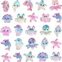 3 x 21PCS Mini Resin Ocean Animals Miniature Sea Animals Figurines Party Favors Bag Filler Tiny Marine Ornaments Charms for Vase Filler Aquarium Garden Fish Tank Micro Landscape Dollhouse