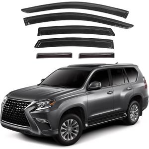 IG Window Visors Fit for 2010-2023 Lexus GX460, Out-Channel Rain Guards Vent Wind Deflectors 6PC, Car Accessories for 10-23 Lexus GX Series