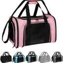 Top tasta Dog Cat Carrier Pet Carriers for Small Medium Large Cats Dogs Carrier Soft Sided Small Puppy Carrier Purse 15 lbs Portable Foldable Airline Approved Dog Cat Travel Carrier Pink 18x11x11