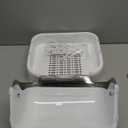 Baby Bottle Drying Rack Storage, Nursing Bottle Storage Box Organizer with Cover, Portable Kitchen Cabinet Organizer, Durable countertop Dryer (Grey) (Gray)