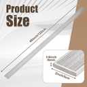 LEIFIDE 2 x 1/4 x 48 Inch Steel Flat Bar Metal Stock Hot Rolled Steel Plate Solid Plain Metal Flat Bar Stock