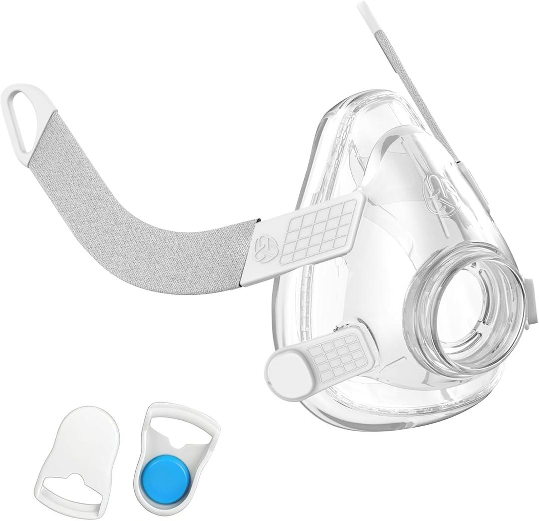 Timok Replacement Cushion Frame Set for AirFit F20 Mask - Includes Mask Cushion, Frame & Clips - F20 Full Face Masks CPAP Accessories Supplies(M)