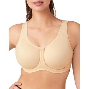 Wacoal Women's Simone Sport Unlined Full Coverage Underwire Sports Bra, 855170, 42C Naturally Nude