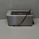 Mueller UltraToast Full Stainless Steel Toaster 4 Slice, Long Extra-Wide Slots for Bagels and Waffles, 6 Browning Levels, LED Display, Cancel/Defrost/Reheat Functions & Removable Tray, Kitchen Gadgets