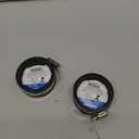 Fernco QC-102 2 Pack 2-in. Qwik Cap Flexible PVC Pipe Cap with Stainless Steel Clamps, Black