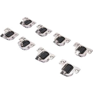 8 Pack Replacement for 110 Degrees Screw On Self Closing Compact 33, Zinc Alloy Cabinet Door Hinges for Open Side Cabinet Hinges