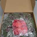 6 Pcs Small Christmas Norfolk Wreaths 15 Inch Christmas Kitchen Cabinet Mini Wreath Real Touch with Bow Ribbon Cedar Red Berry for Xmas Front Door Window Chair Fireplace Table Pillar Farmhouse Decor