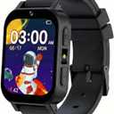 T TICCI Kids Smart Watch for Boys Girls - 1.83" HD Touch Screen, 500mAh Long Battery, Fast Type-C Charging, Games Camera Music Pedometer Torch, Educational Toys for Ages 4-12 Birthday Gift (Black)