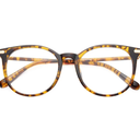 Gaoye Blue Light Blocking Glasses, Retro Round Eyewear Frame Anti Eyestrain Computer Glasses for Women Men (Tea Leopard/Transparent Lens)