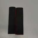 Alcantara Material Seat Belt Cover Pad, Car Seat Belt Pads Cover, 10.6 in (27cm) for a More Comfortable Driving Compatible with All Cars and Backpack, 2 Pack, Black